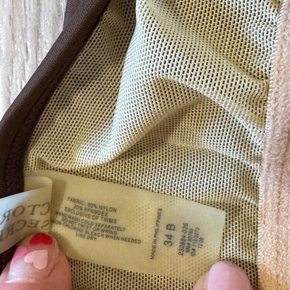 Victorias Secret Tankini Bikini M Set Sz 34B 2Piece Swimsuit Bathing Suit Y2K - Picture 8 of 8